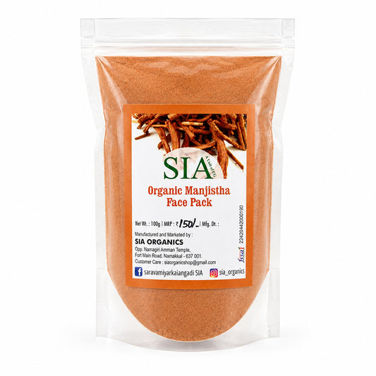 SIA Manjistha Glow Pack [For Adults – Men & Women] Natural Skin Brightening & Skin Clarifying Face Pack